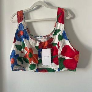 Flower crop top